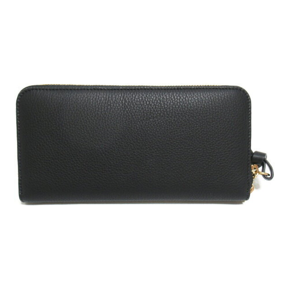 Chloe Wallet Leather Long Round Black